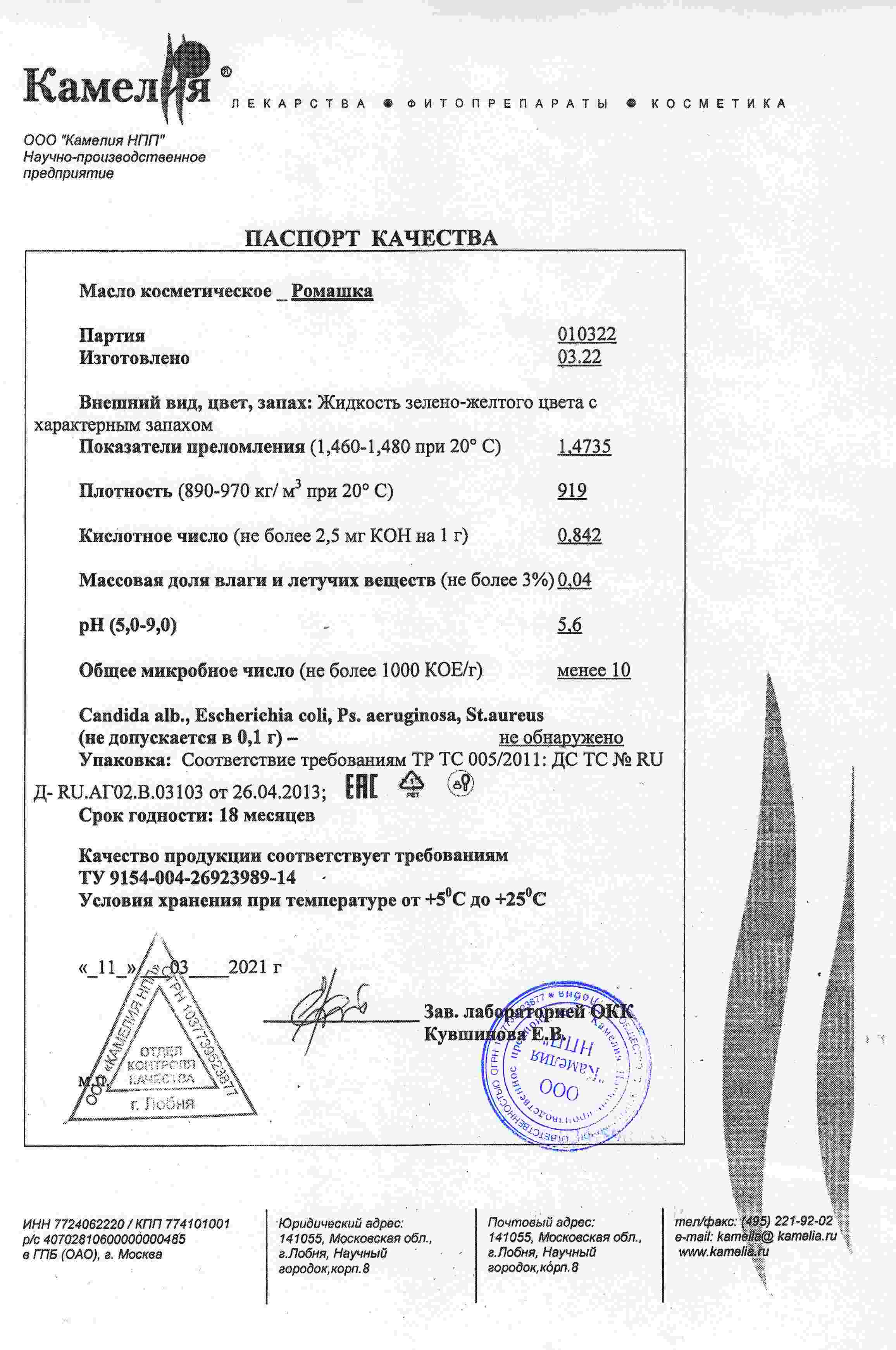 Паспорт №032022